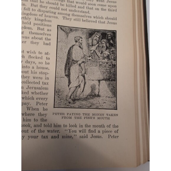 Vintage 1927 Egermeier’s Bible Story Book Illustrated Leatherette Hardcover Rare - Picture 14 of 16